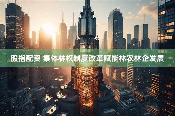 股指配资 集体林权制度改革赋能林农林企发展