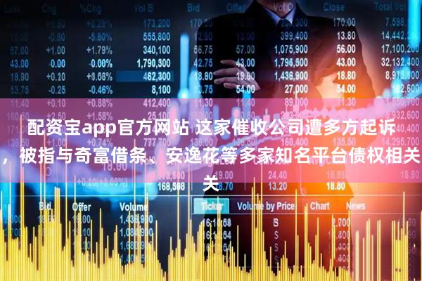 配资宝app官方网站 这家催收公司遭多方起诉，被指与奇富借条、安逸花等多家知名平台债权相关